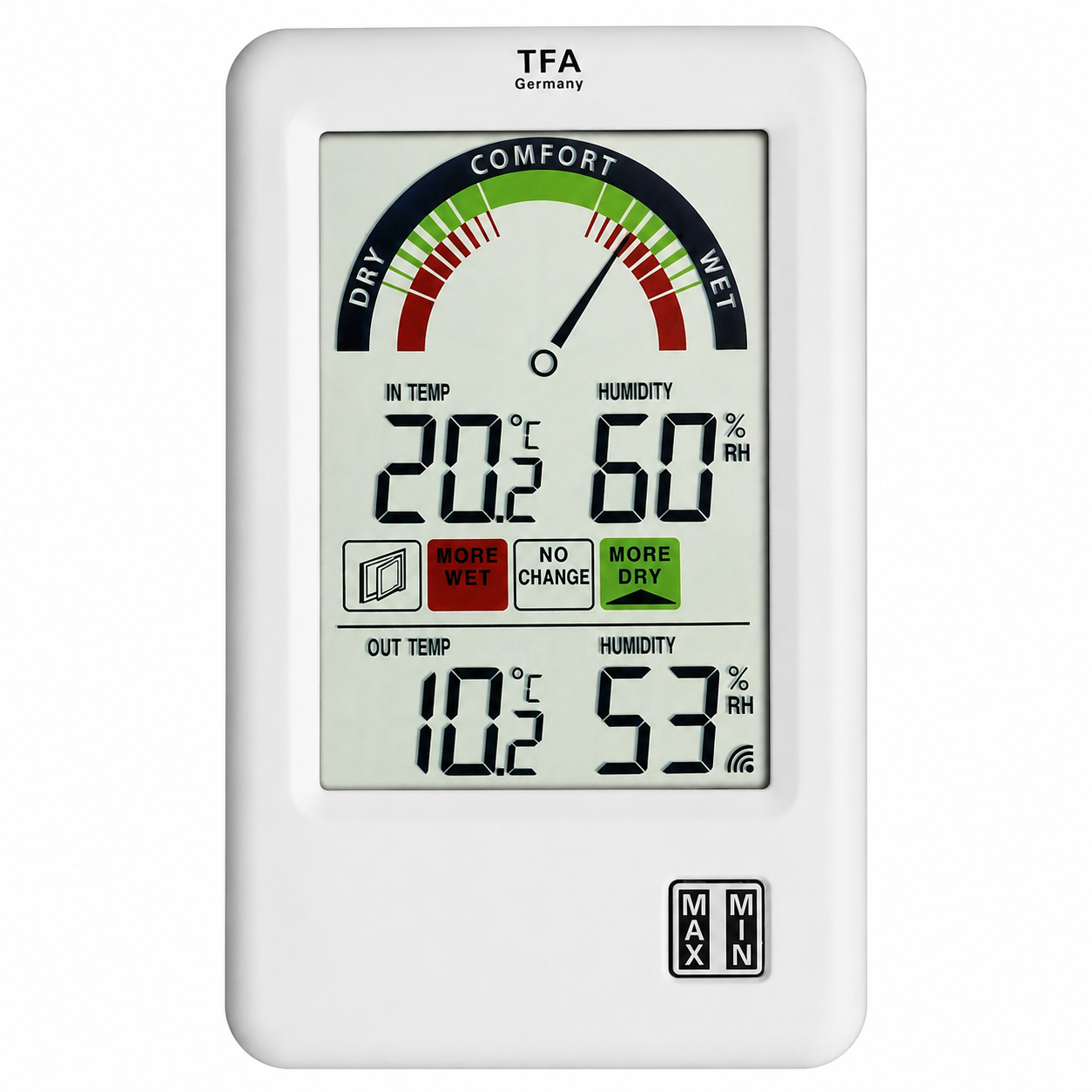 Termohigrometr bezprzewodowy TFA 30.3045.IT BEL-AIR