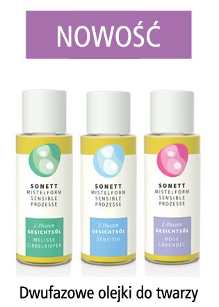 Dwufazowe olejki do twarzy Sonett