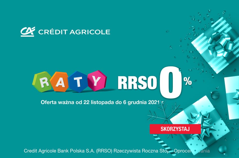 raty 0% z credit agricole
