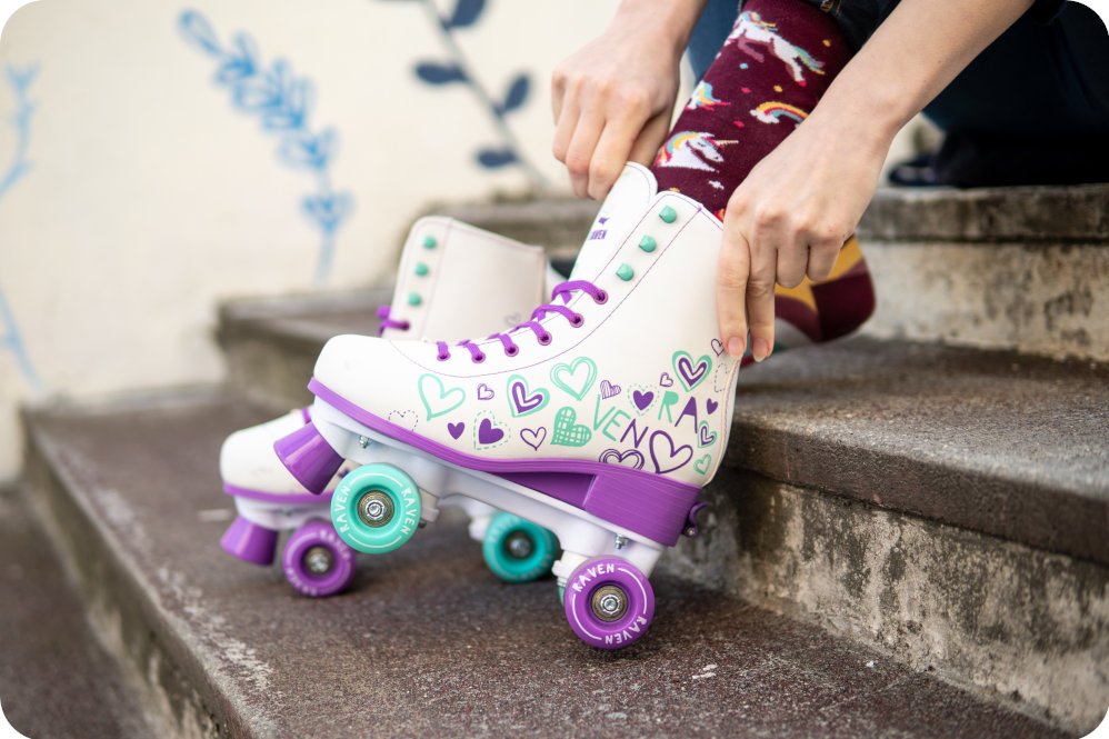 wrotki regulowane raven trista violet mint