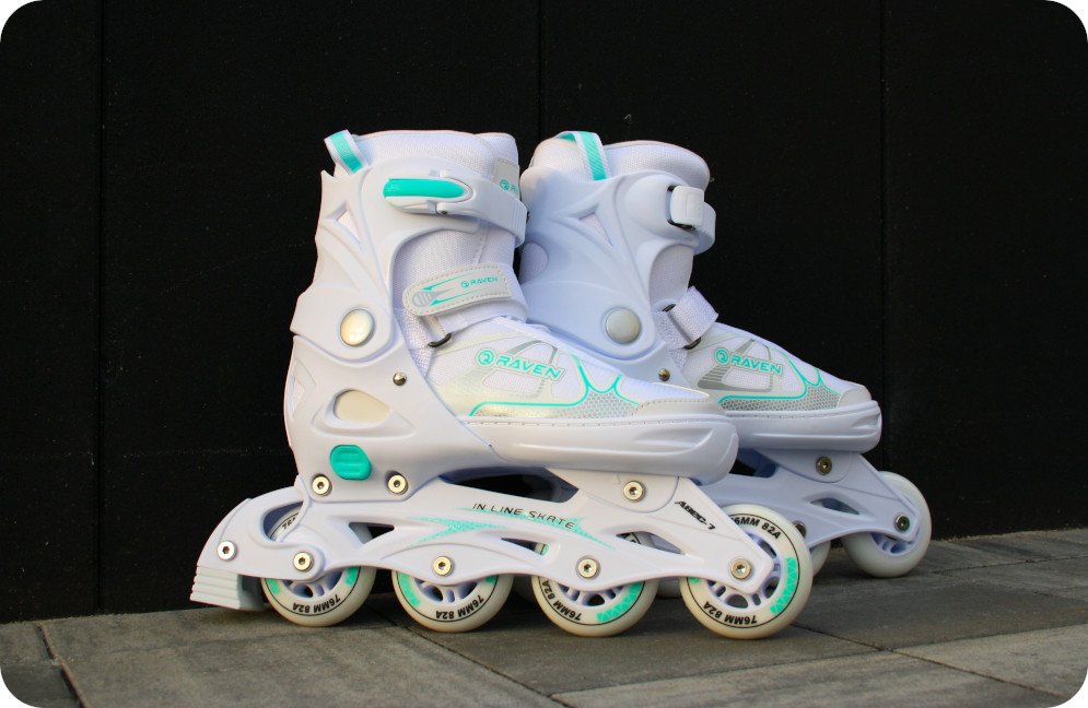 rolki raven spirit white mint