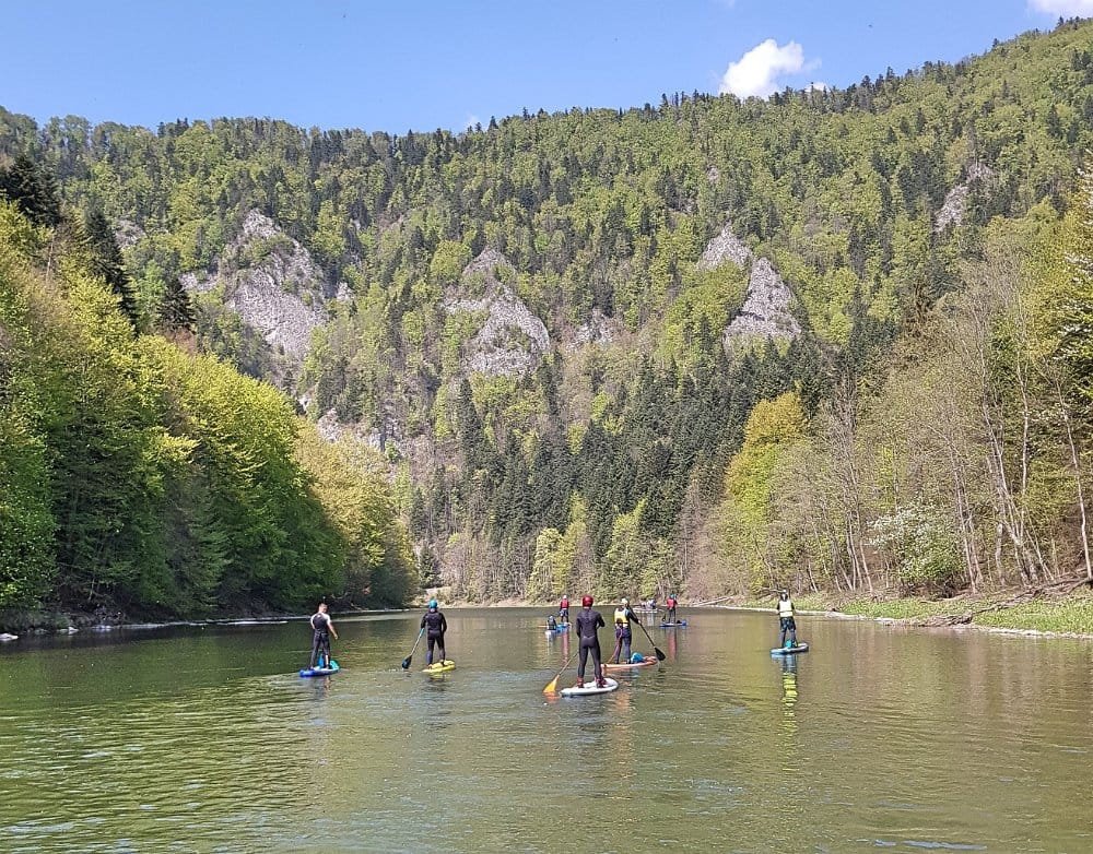splyw przelomem dunajca na-desce sup