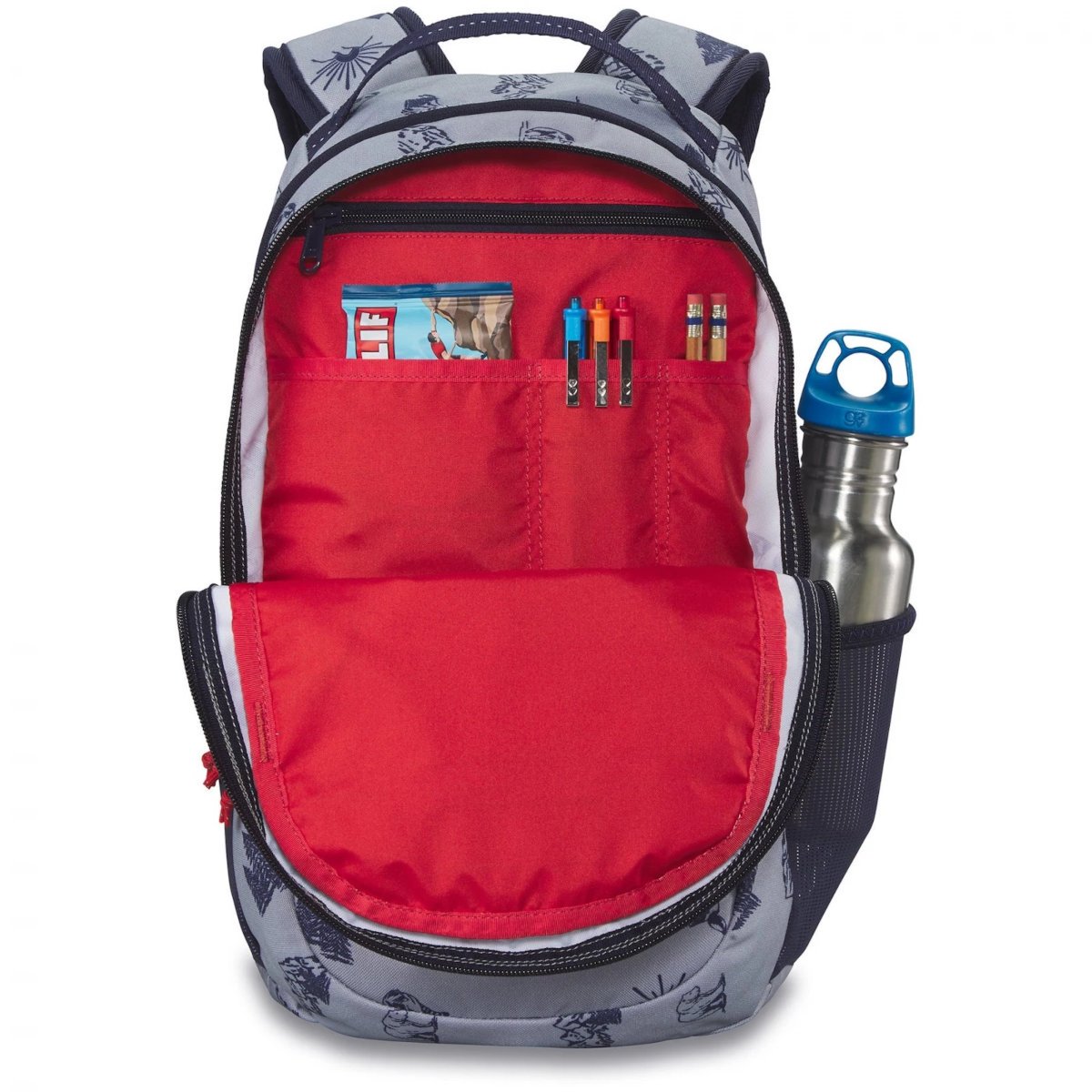 dakine mission pack 18l widok na drugą komorę - z organizerem