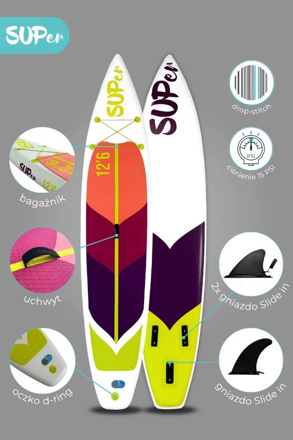 deska super touring 12'6 purple