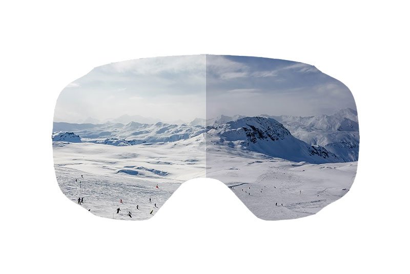 widok przez szybkę black polarized tripout