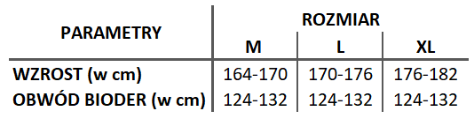 tabela rozmiarów Avicenum 70 rajstopy ciążowe