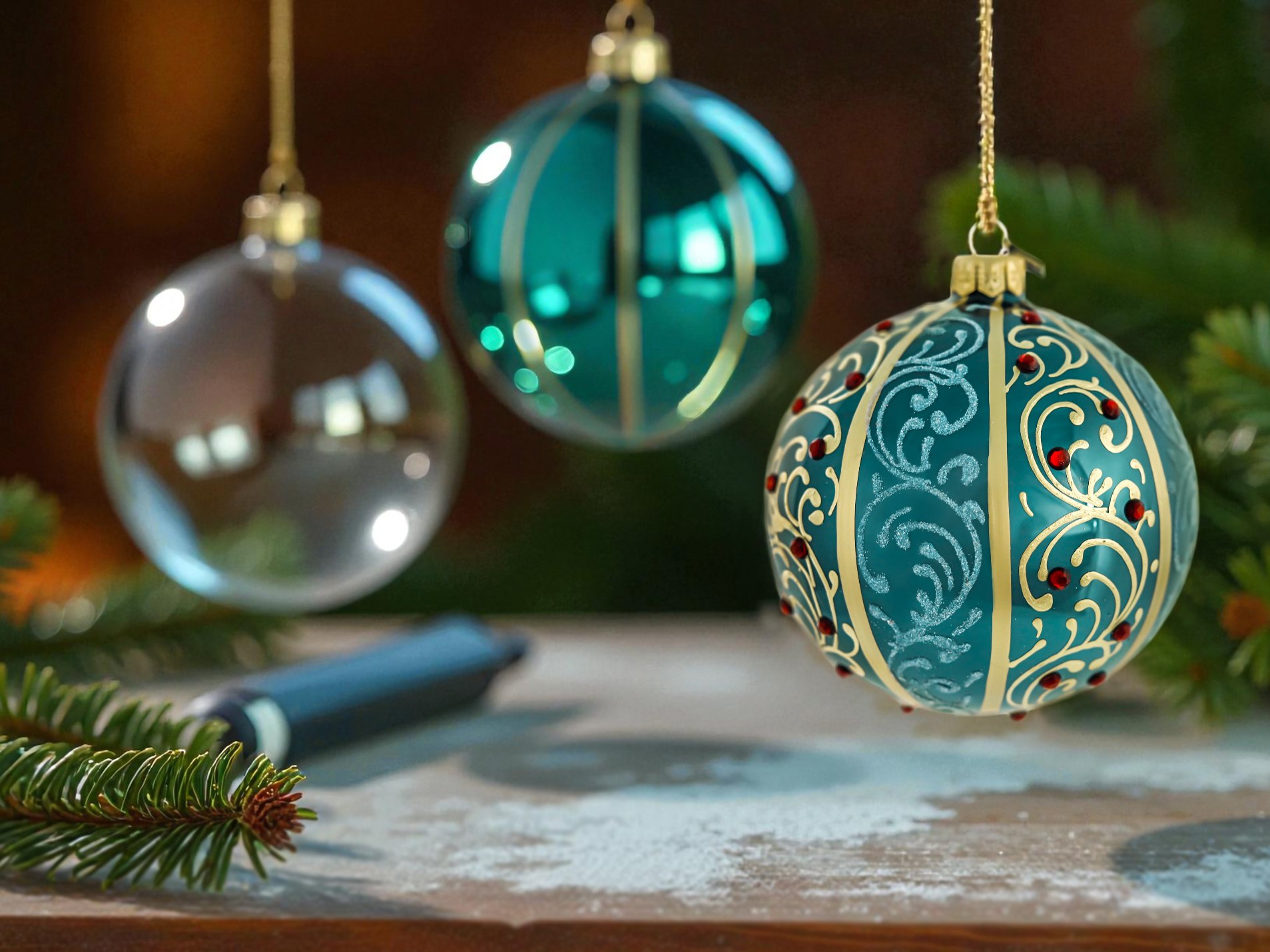 Glas-Weihnachtskugel 