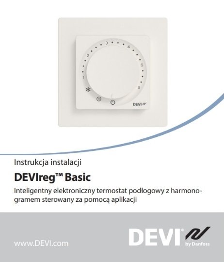 Termostat DEVIreg Basic | Bluetooth | 140F1160