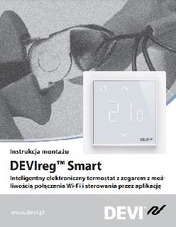 Termostat DEVIreg Smart Wi-Fi czarny, instrukcja obsługi