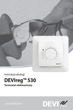 Termostat DEVIreg 530 z czujnikiem podłogowym 140F1030, instrukcja obsługi