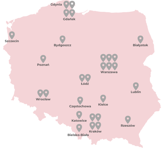 mapa salonów Aurum-Optics
