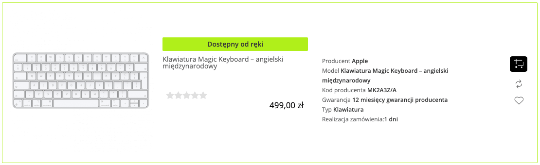 Klawiatura Magic Keyboard - angielski międzynarodowy - MK2A3Z/A