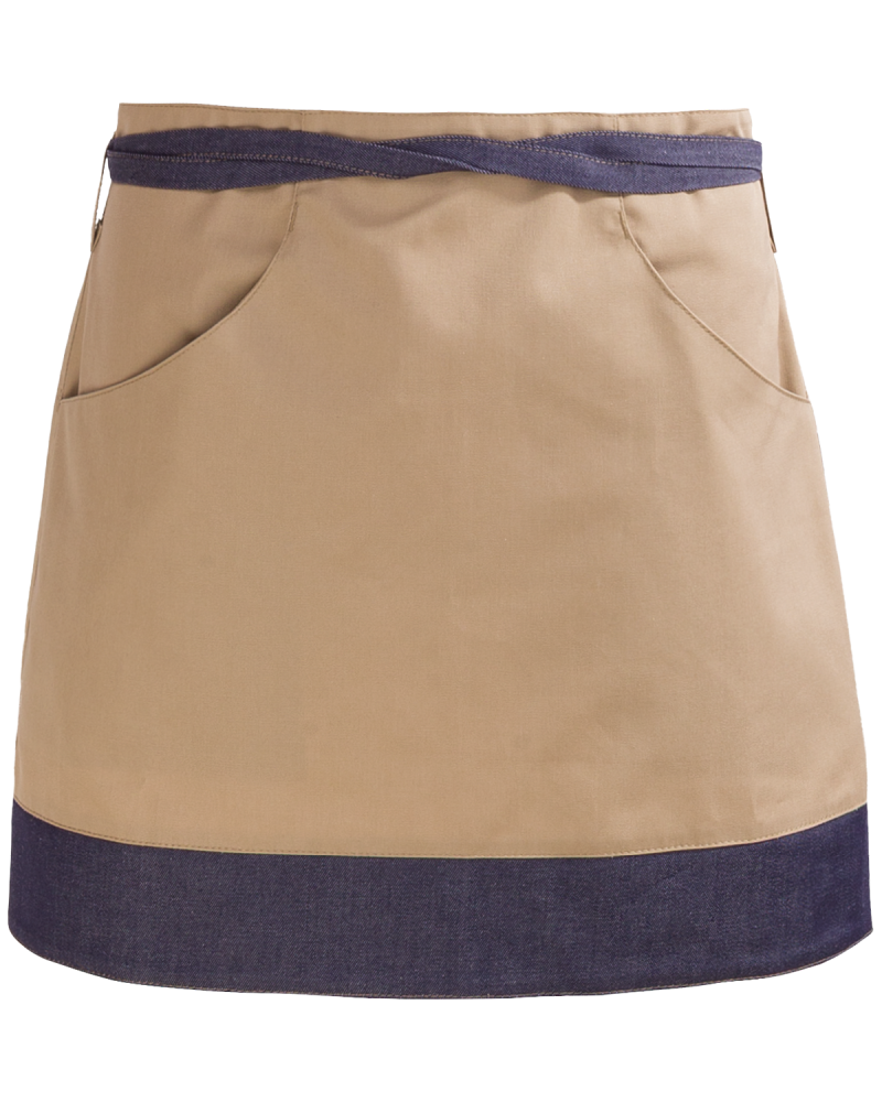 Zapaska kelnerska z kieszeniami 40 cm - Beż