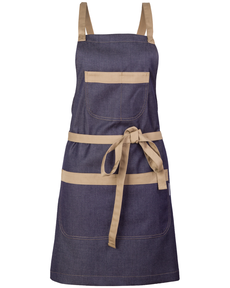 Fartuch gastronomiczny z kieszeniami - Jeans