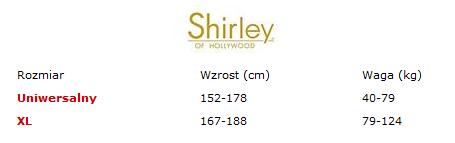 Shirley Of Hollywood tabela rozmiarów
