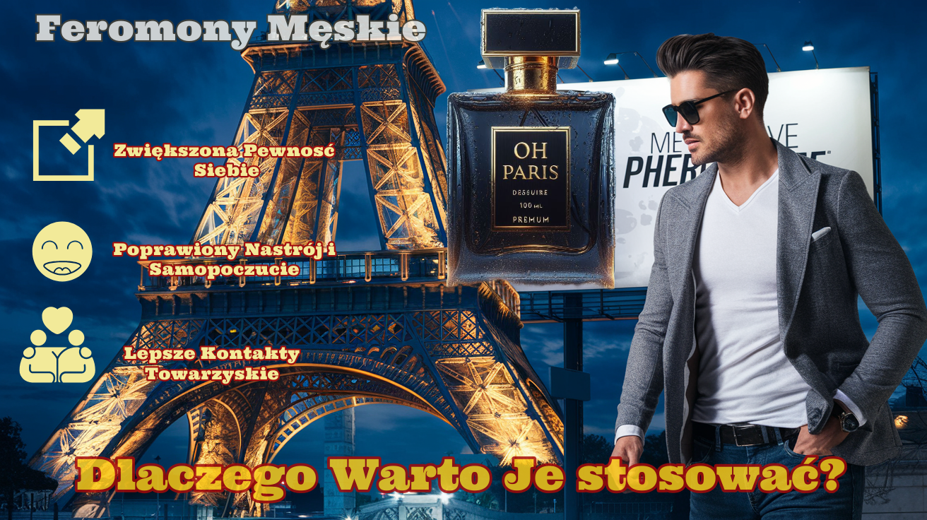 feromony z perfumami męskie dla zwiększenia atrakcyjności