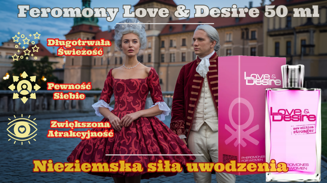 Love&Desire 50 ml perfumy z feromonami siła natury i kwiatów