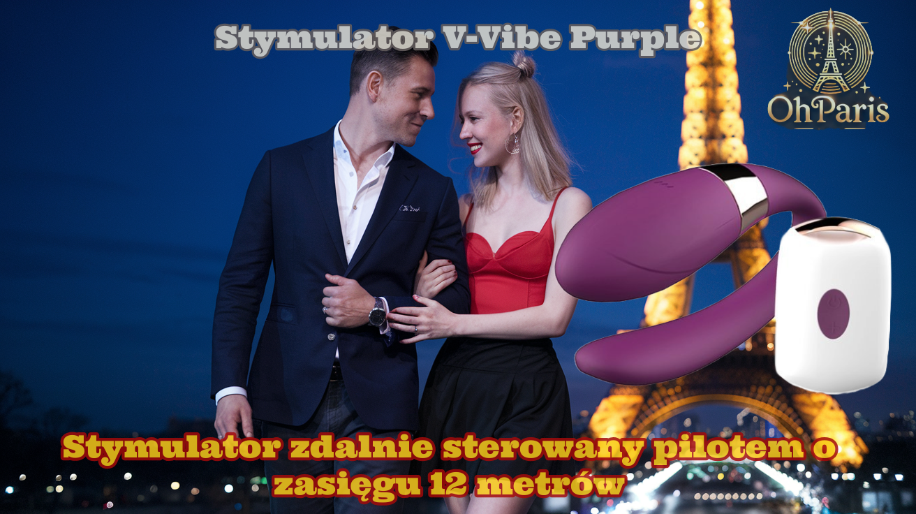 Elegancki stymulator V-Vibe Purple wykonany z silikonu medycznego