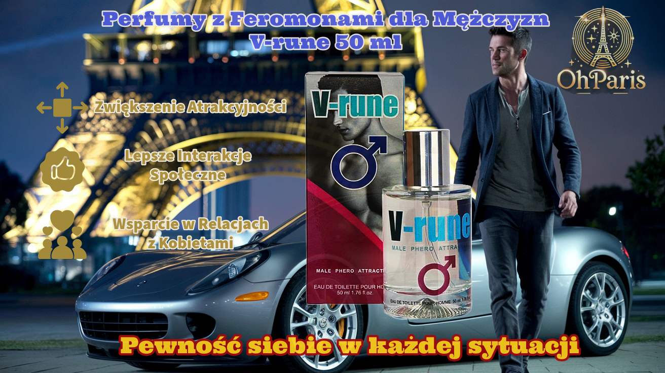 Perfumy męskie z feromonem V-rune