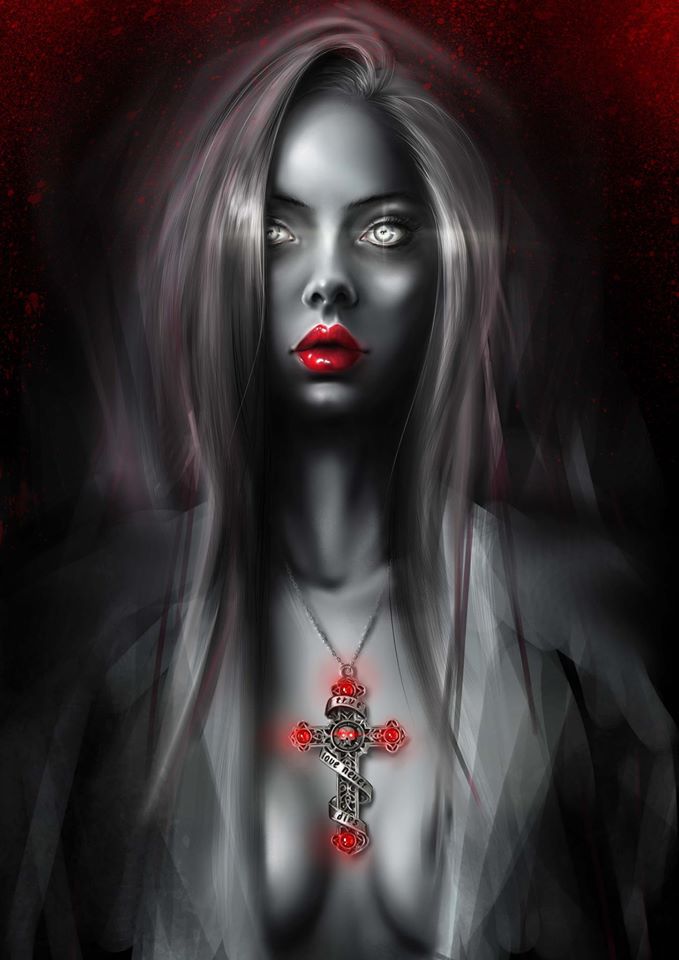 Death Lady - gotycki naszyjnik Infinitas