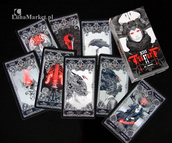 gotyckie mroczne karty tarota - talia Tarot XIII by Nekro