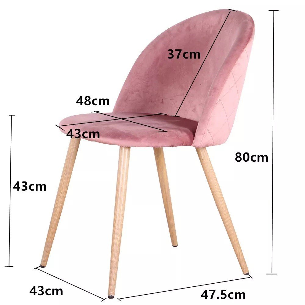 Krzesło tapicerowane różowe do salonu