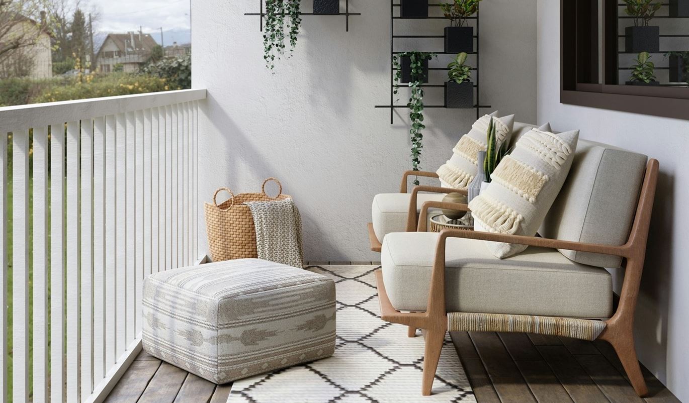 Mały balkon w bloku – przytulna aranżacja