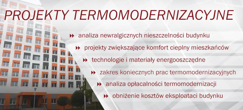 Projekty termomodernizacyjne - Kraków.