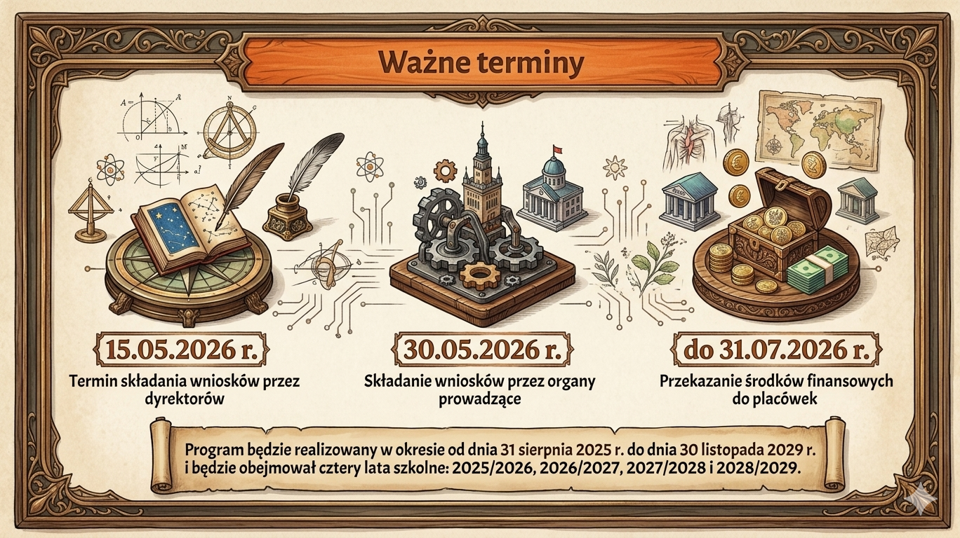 Terminy składania wniosków na dotacje z programu: 