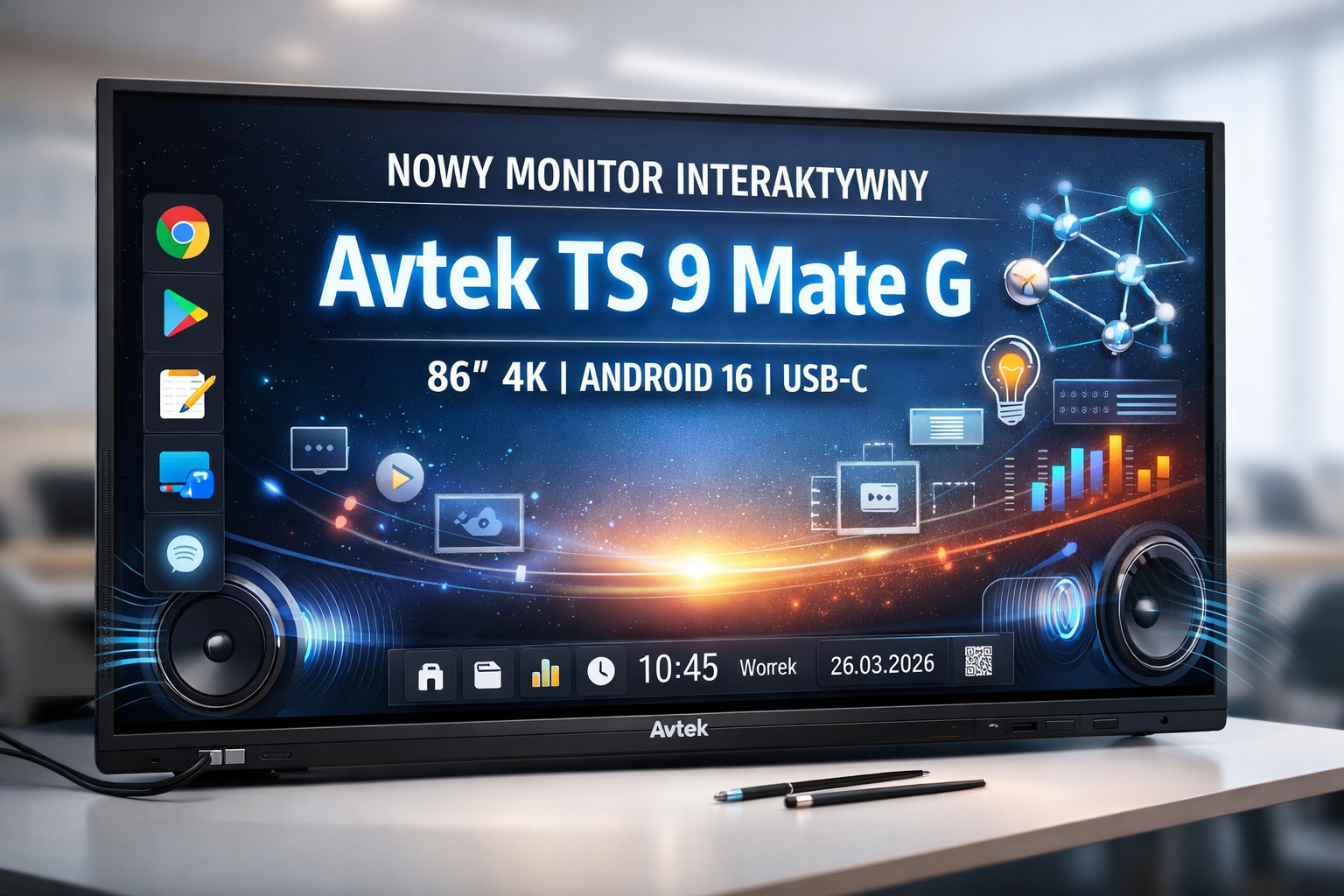 Avtek monitor interaktywny serii TS 9 