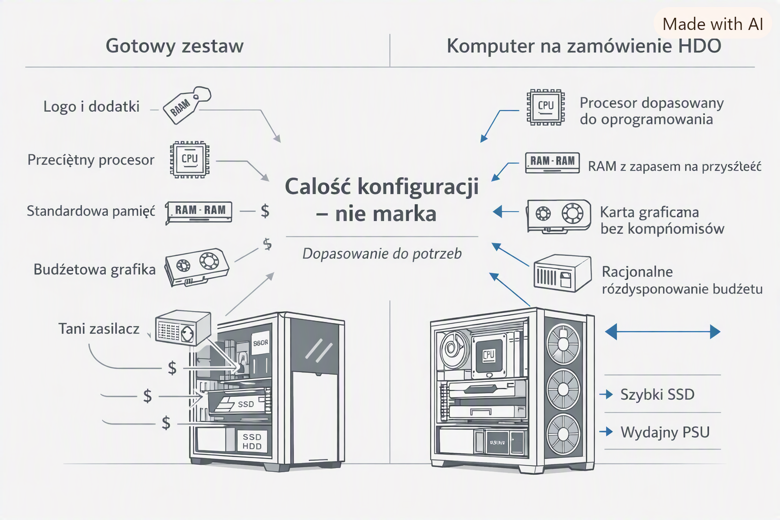 Na zamówienie Stacja Robocza jest tańsza i lepsza