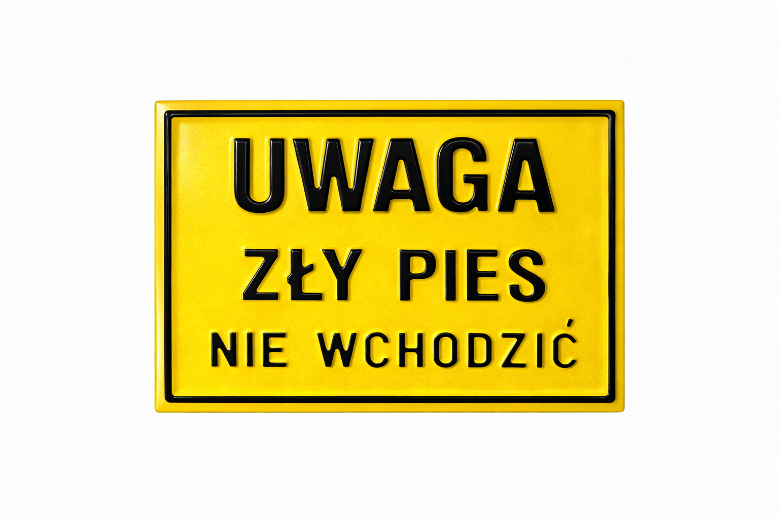 Tabliczka uwaga zły pies