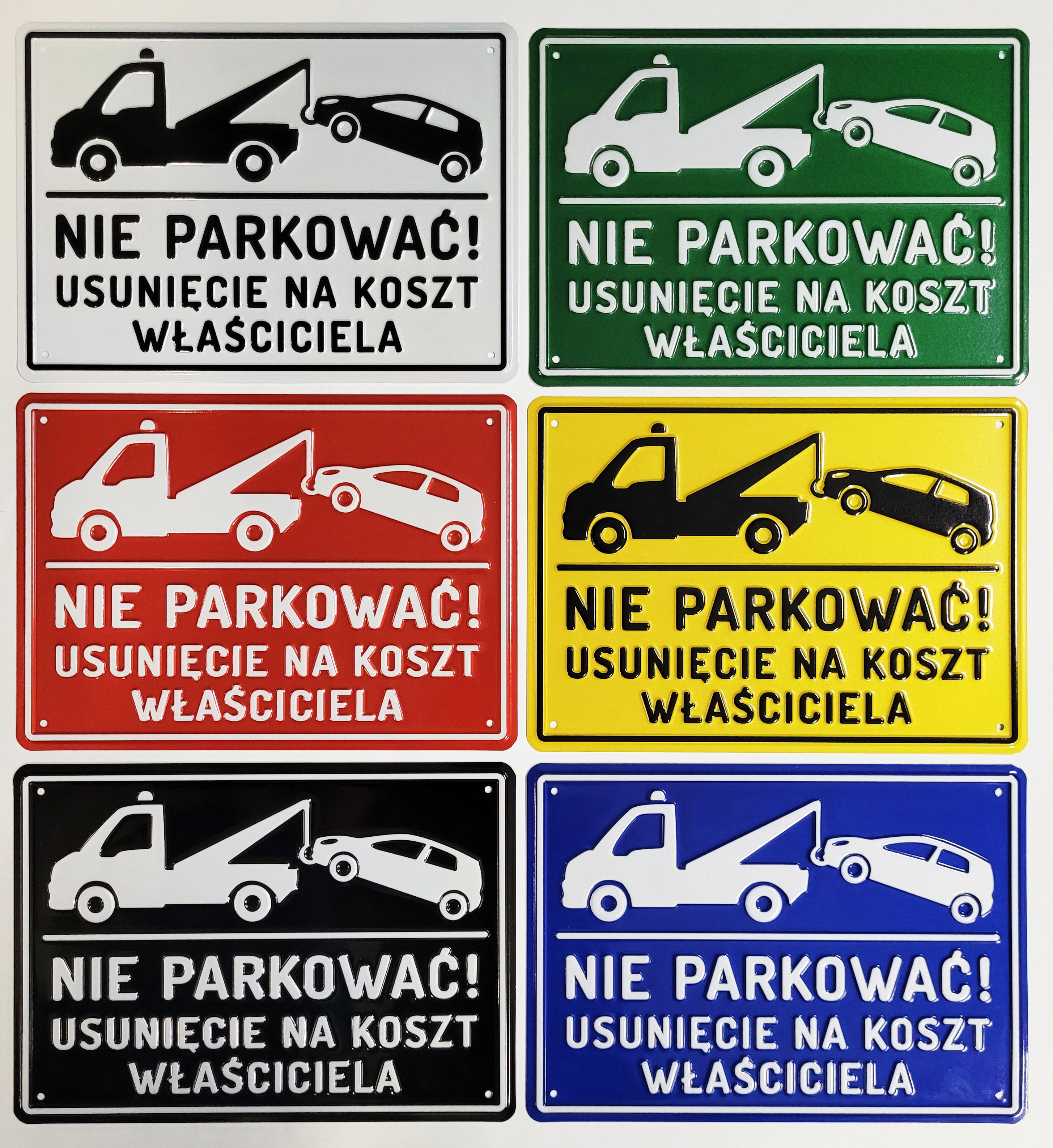 Tablica nie parkować usunięcie na koszt właściciela