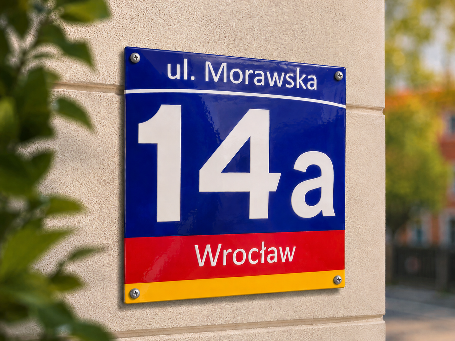 tablica adresowa- emaliowana