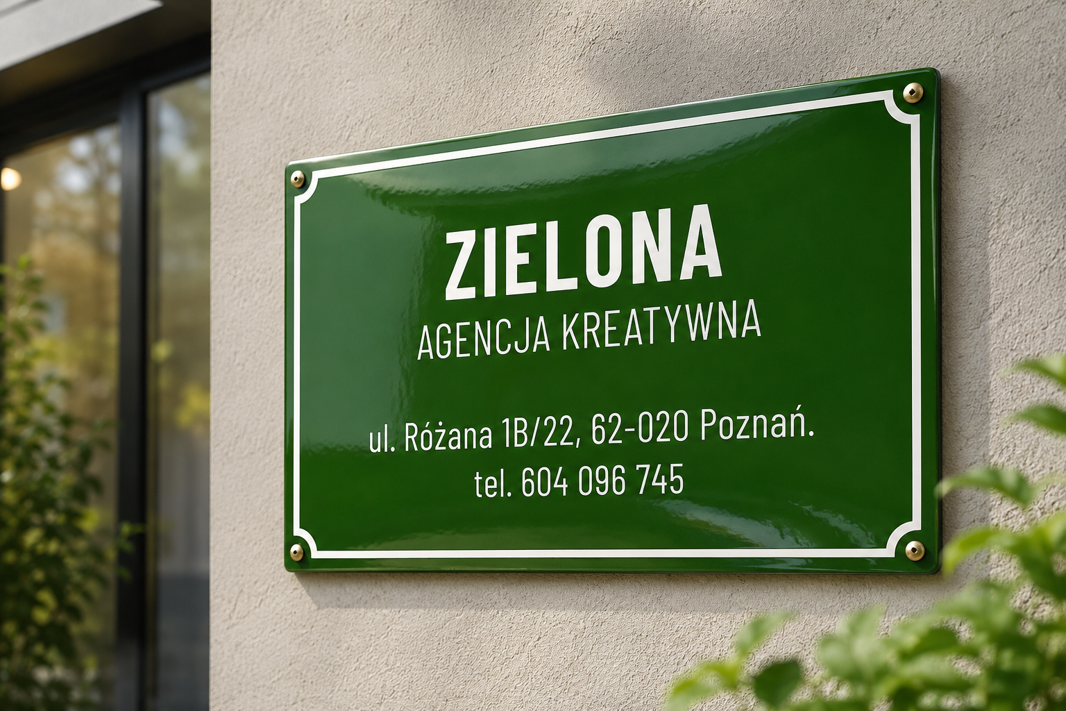 Tablica emaliowana informacyjna