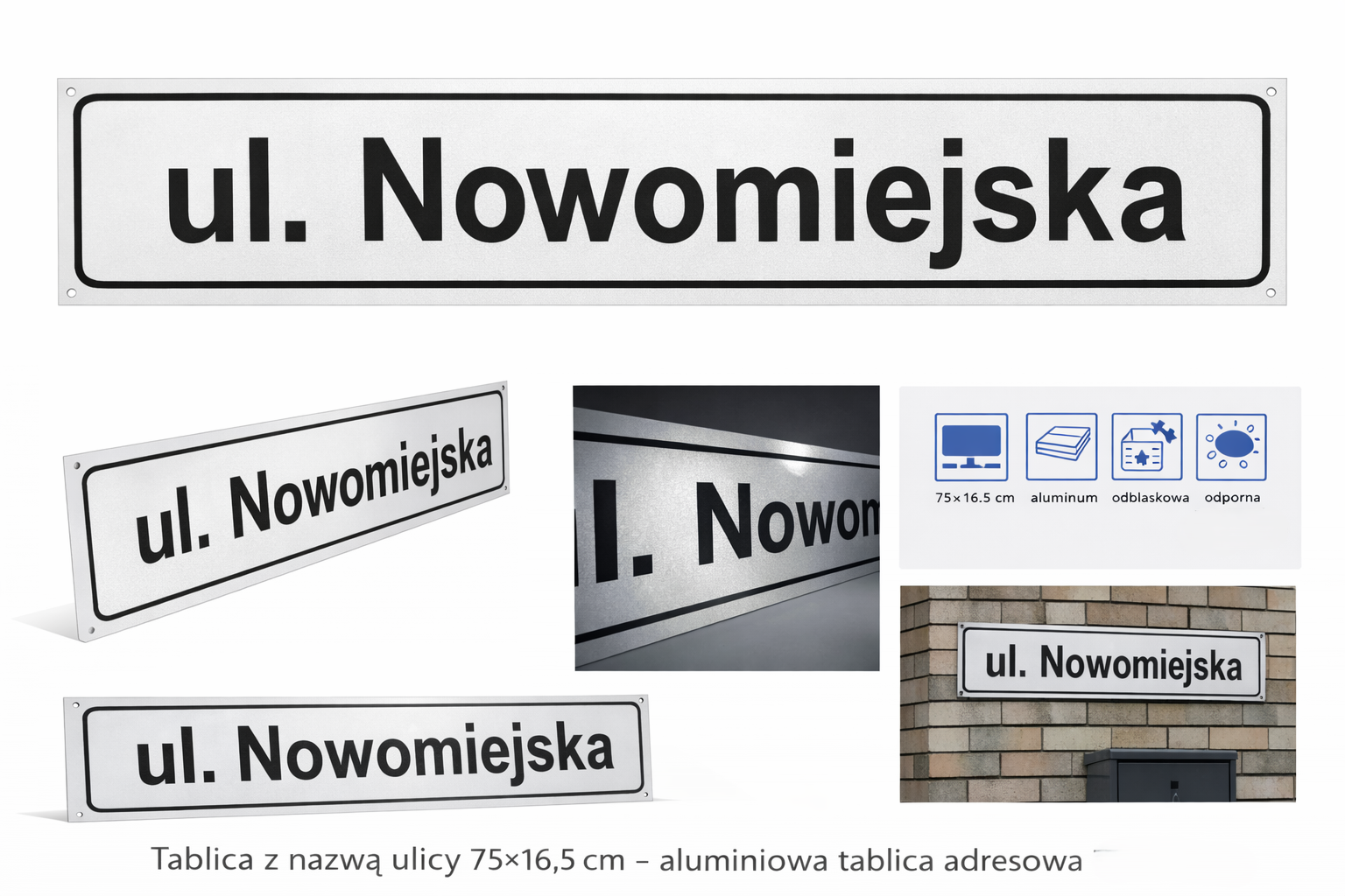 tabliczka  z nazwą ulicy