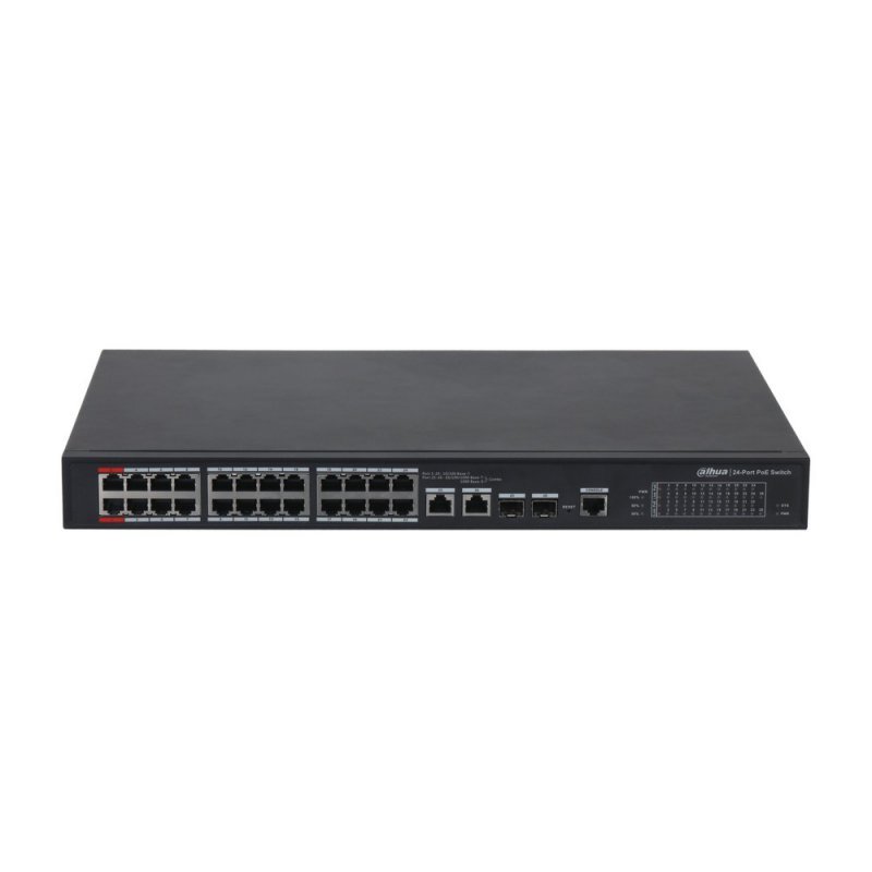 Switch 26 portowy 24xPoE + 2xSFP zarządzalny