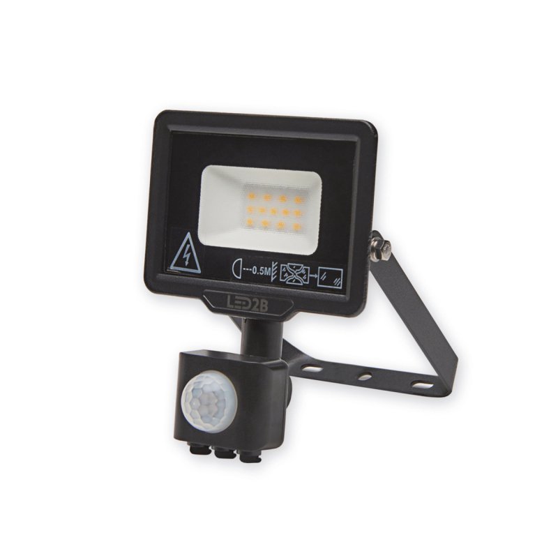 Oprawa LED MHC z czujnikiem 10W CZARNA barwa ZIMNOBIAŁA LED2B