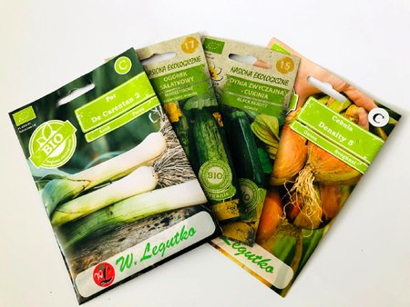 BIO Kolekcja na warzywniak - zestaw nasiona ekologiczne Z12