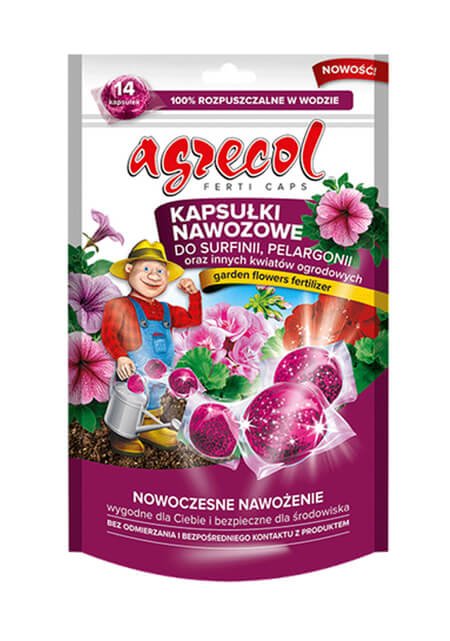 Agrecol Kapsułki nawozowe do pelargonii i surfinii 14 kapsułek