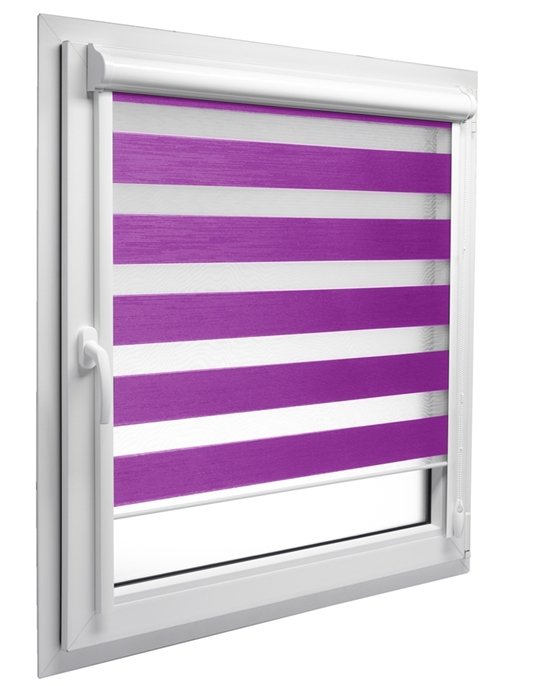 Rolety dzień noc w kasecie PCV z prowadnicami