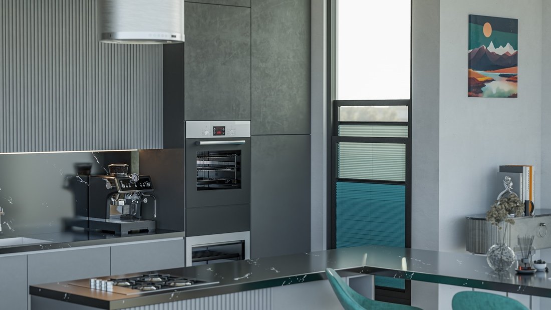 Rolety plisowane na drzwi tarasowe HST