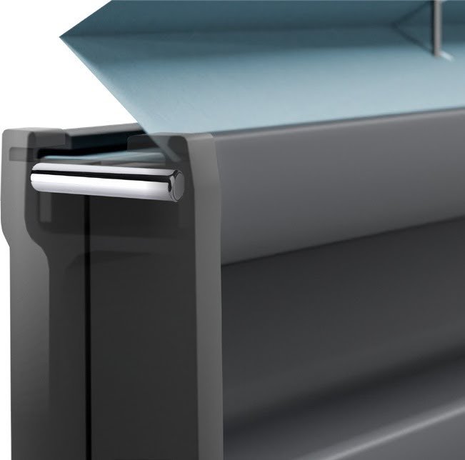 Rolety plisowane Coben z metalowym pinem