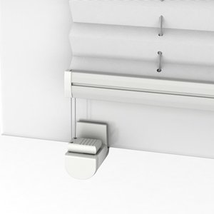 Rolety plisowane Coben montaż bezinwazyjny między listwy