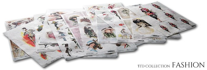 Kobiece pasje: konie, moda, kapelusze Papier ryżowy do decoupage dla kobiet