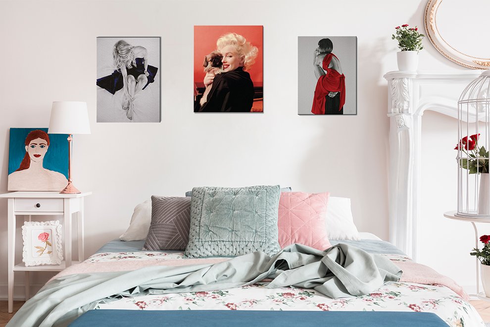 Obraz na sciane - Marilyn Monroe (Love) - Płótno - 40x50 cm - Sklep decoart24.pl