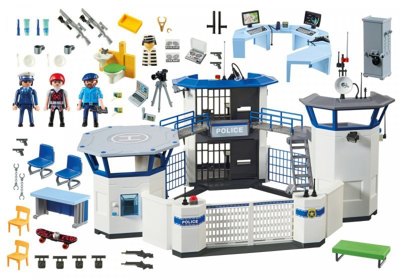 playmobil 6919 police headquarters with prison