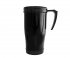 Kubek termiczny 450 ml BINGO z rączką (czarny) Black Flint