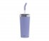 Kubek termiczny ze szklaną słomką HELIA Sigg 600 ml (fioletowy) Peaceful Blue