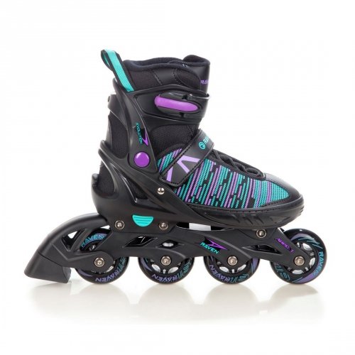 Rolki Raven Cande (black/mint/violet)